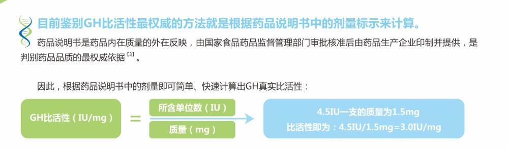 生长激素比活性